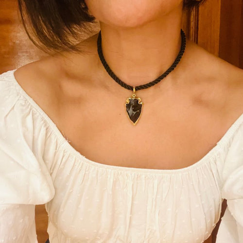 Choker cordon de seda