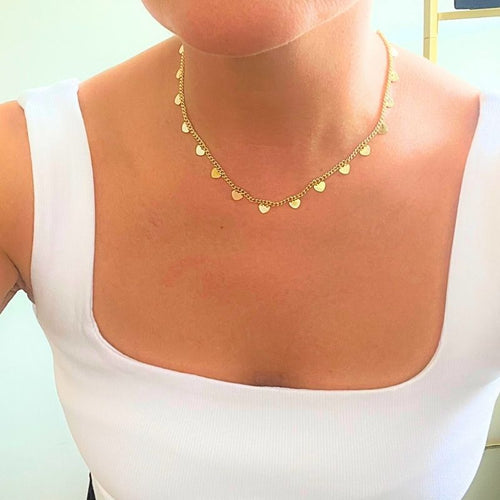 Collar Tiara corazones