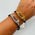 Pulsera de cuero infinita