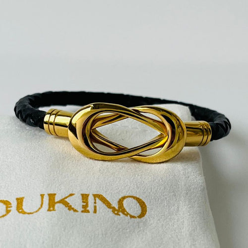 Pulsera de cuero infinita