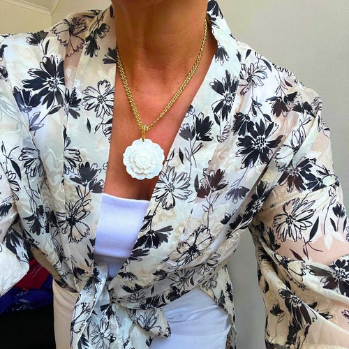Collar Flor de nacar
