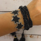 Pulsera Miyuki  Three Stars