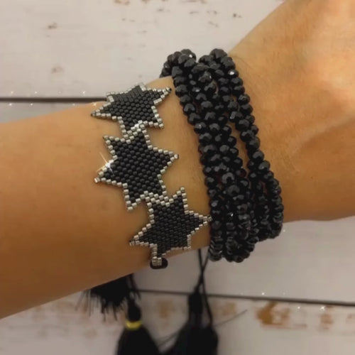 Pulsera Miyuki  Three Stars